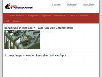 Screenshot des Blogs Notstromaggregat & Generatoren