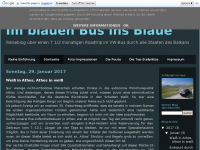 Screenshot des Blogs VW-Bus-Roadtrip durch alle Staaten des Balkans