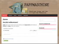 Screenshot des Blogs Pappmaschine