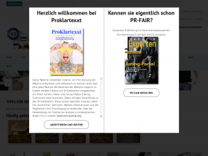 Screenshot des Blogs ProKlartexxt