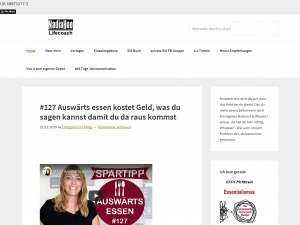 Screenshot des Blogs Erfolgreich im Alltag