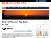 Screenshot des Blogs Erfahrungen mit Linux