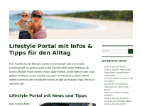 Screenshot des Blogs Lifestyle Blog für Familien