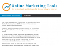 Screenshot des Blogs Online Marketing Tool Blog