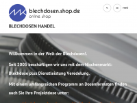 Screenshot des Blogs Blechdosen Blog zum Thema Handel mit Verpackungen