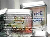 Screenshot des Blogs Blechdosen Shoppen – für Unternehmen