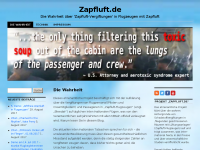 Screenshot des Blogs Zapfluft.de