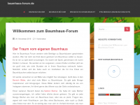 Screenshot des Blogs Baumhaus-Forum