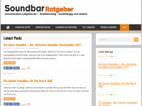 Screenshot des Blogs Soundbar Ratgeber: Die besten Soundbars 2017 – Vergleiche & Top Angebote