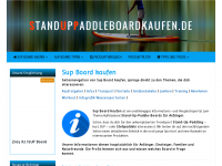 Screenshot des Blogs standuppaddleboardkaufen.de