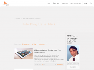 Screenshot des Blogs Das neuste im Ueberblick