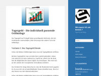 Screenshot des Blogs Wie spare ich am besten ?