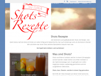 Screenshot des Blogs Shots Rezepte