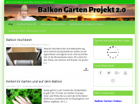 Screenshot des Blogs Balkongarten Blog