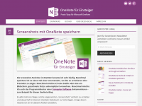 Screenshot des Blogs OneNote für Einsteiger