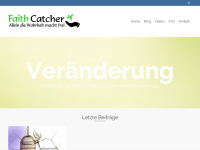 Screenshot des Blogs Faith Catcher