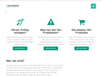 Screenshot des Blogs Ohr-Reinigen