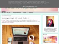 Screenshot des Blogs Blitzlichtglitzer