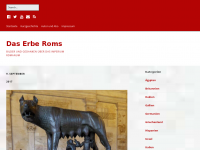 Screenshot des Blogs Das Erbe Roms