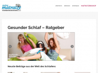 Screenshot des Blogs Meine Matratze
