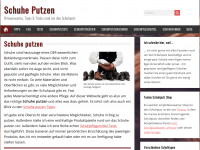 Screenshot des Blogs Schuhe putzen