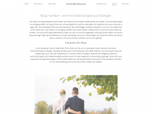Screenshot des Blogs derFamilienfotograf Blog