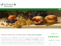 Screenshot des Blogs Food & Health