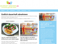 Screenshot des Blogs Dauerhaft-abnehmen.de