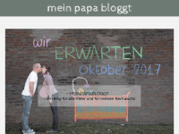 Screenshot des Blogs mein Papa bloggt