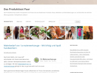 Screenshot des Blogs Das Produkttest Paar