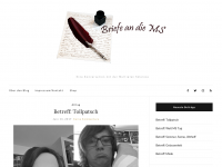 Screenshot des Blogs Briefe an die MS