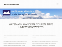 Screenshot des Blogs Watzmann Wandern
