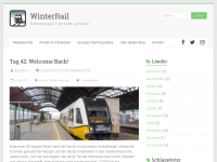 Screenshot des Blogs WinterRail