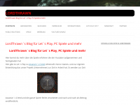 Screenshot des Blogs LordThrawn | Let´s Play mit Spiel, Spaß & Spannung