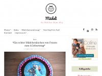 Screenshot des Blogs Mädeli-Der Mädchen-Mama Blog