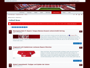 Screenshot des Blogs FC Bayern Fan-Blog
