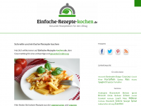 Screenshot des Blogs Einfache-Rezepte-kochen.de