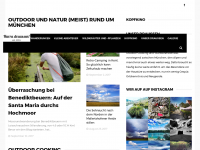 Screenshot des Blogs Hurra draussen