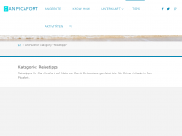 Screenshot des Blogs Can Picafort auf Mallorca