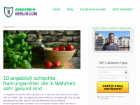 Screenshot des Blogs Abnehmen Berlin