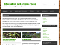 Screenshot des Blogs Alternative Selbstversorgung