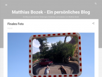 Screenshot des Blogs Matthias Bozek – Ein Blog zu persönlichen Erfahrungen, Eindrücken und Gedanken von Matthias Bozek