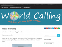 Screenshot des Blogs World Calling