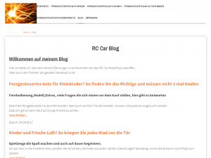 Screenshot des Blogs Ferngesteuertes-auto24.eu
