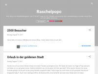 Screenshot des Blogs Raschelpopo