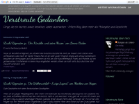 Screenshot des Blogs Verstreute Gedanken