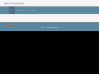 Screenshot des Blogs deinfitnesskurs.de