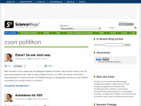 Screenshot des Blogs zoon politikon