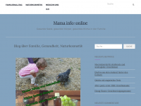 Screenshot des Blogs Mama info-online