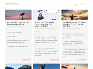 Screenshot des Blogs Leben ist Leidenschaft.de